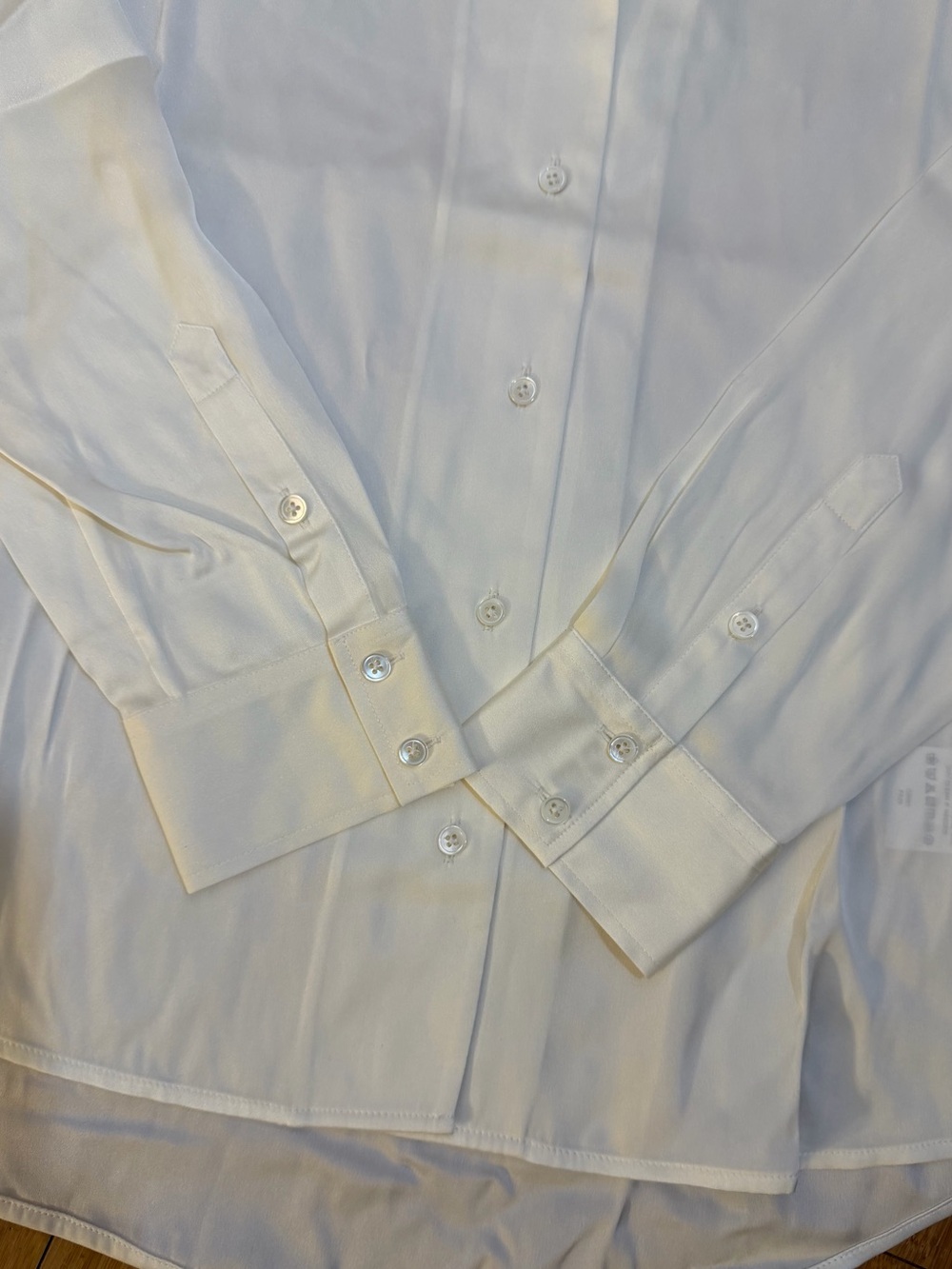 NWT Quince Mulberry Washable Silk Blouse In Ivory Size M - Picture 5 of 13